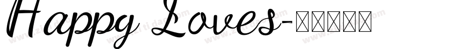 Happy Loves字体转换